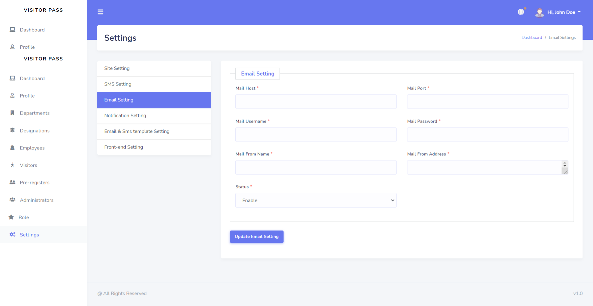 Check-in Dashboard
